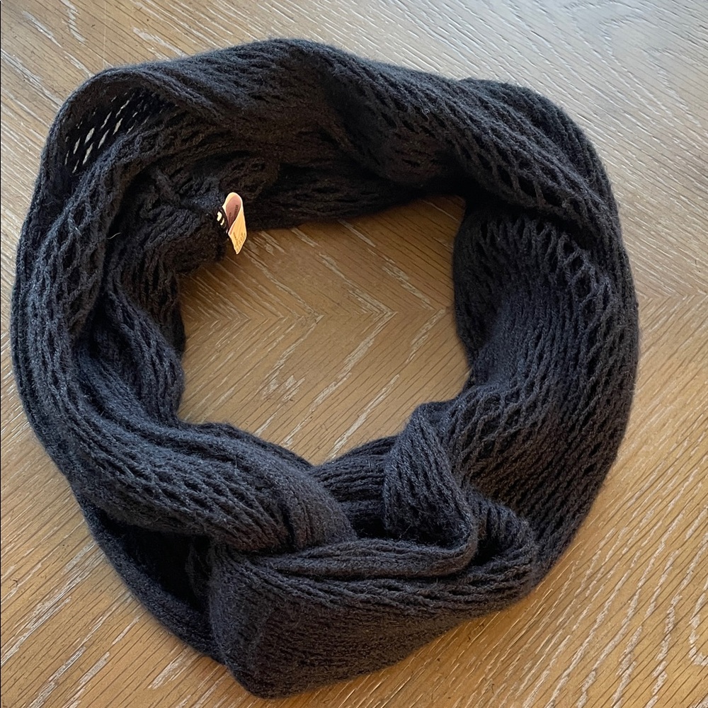 Black Knit Infinity Scarf